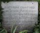 Cox Settlement Graveyard Corner Stone
