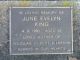 Findagrave  June Evelyn Humprey King