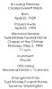 Funeral Announcement