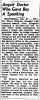 Mrs. Eva Crowe, The Ottawa Journal, (Ottawa, ON), Friday, 28 Dec 1945, p 17